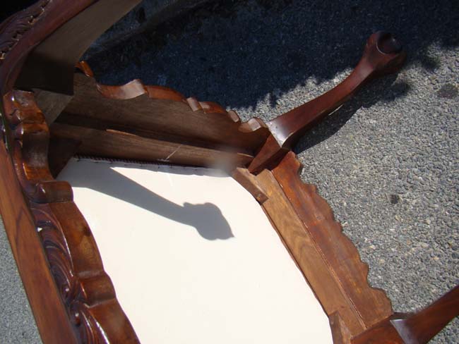 A Chippendale style footstool — image 3